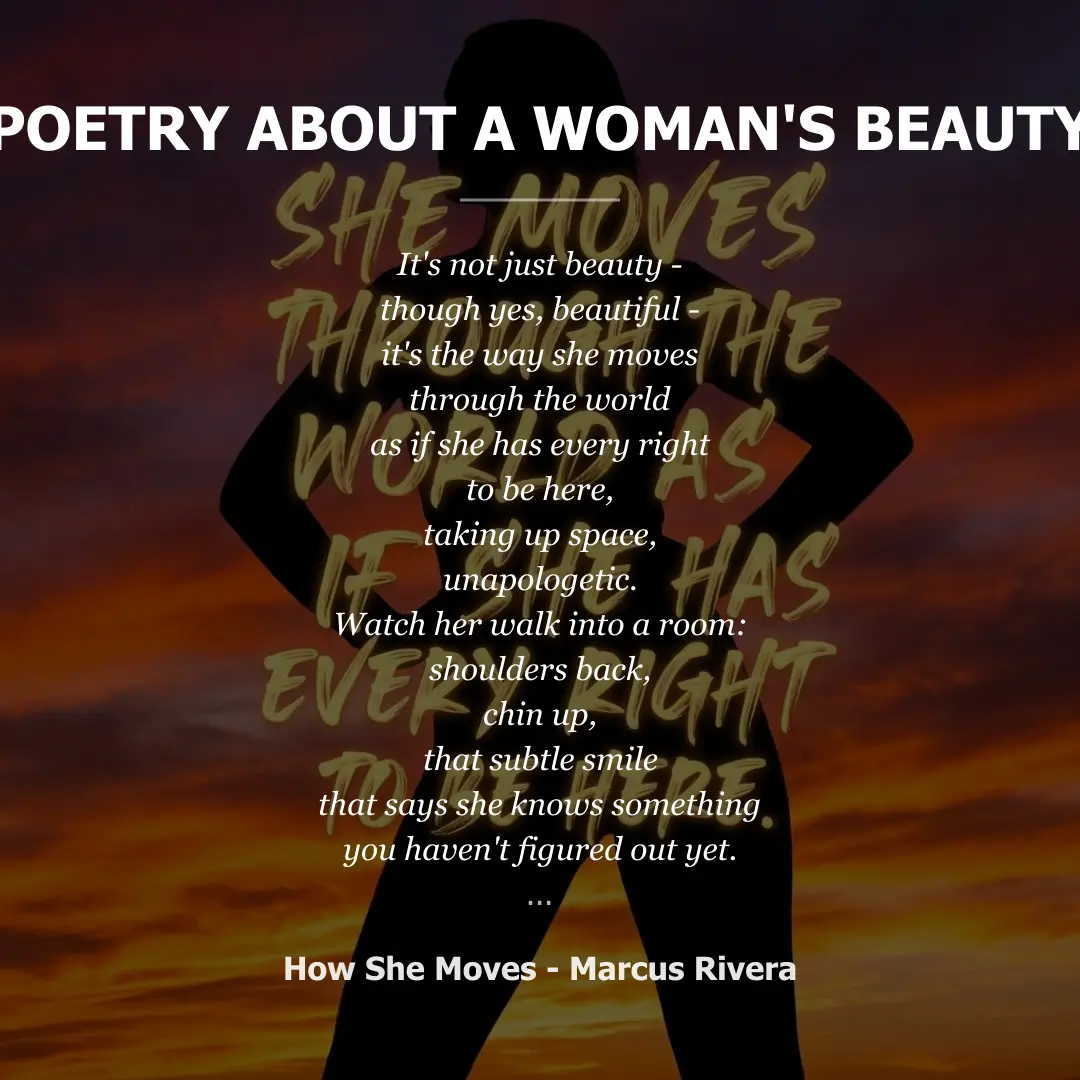 Poetry about Poetry About a Woman's Beauty - Social Card