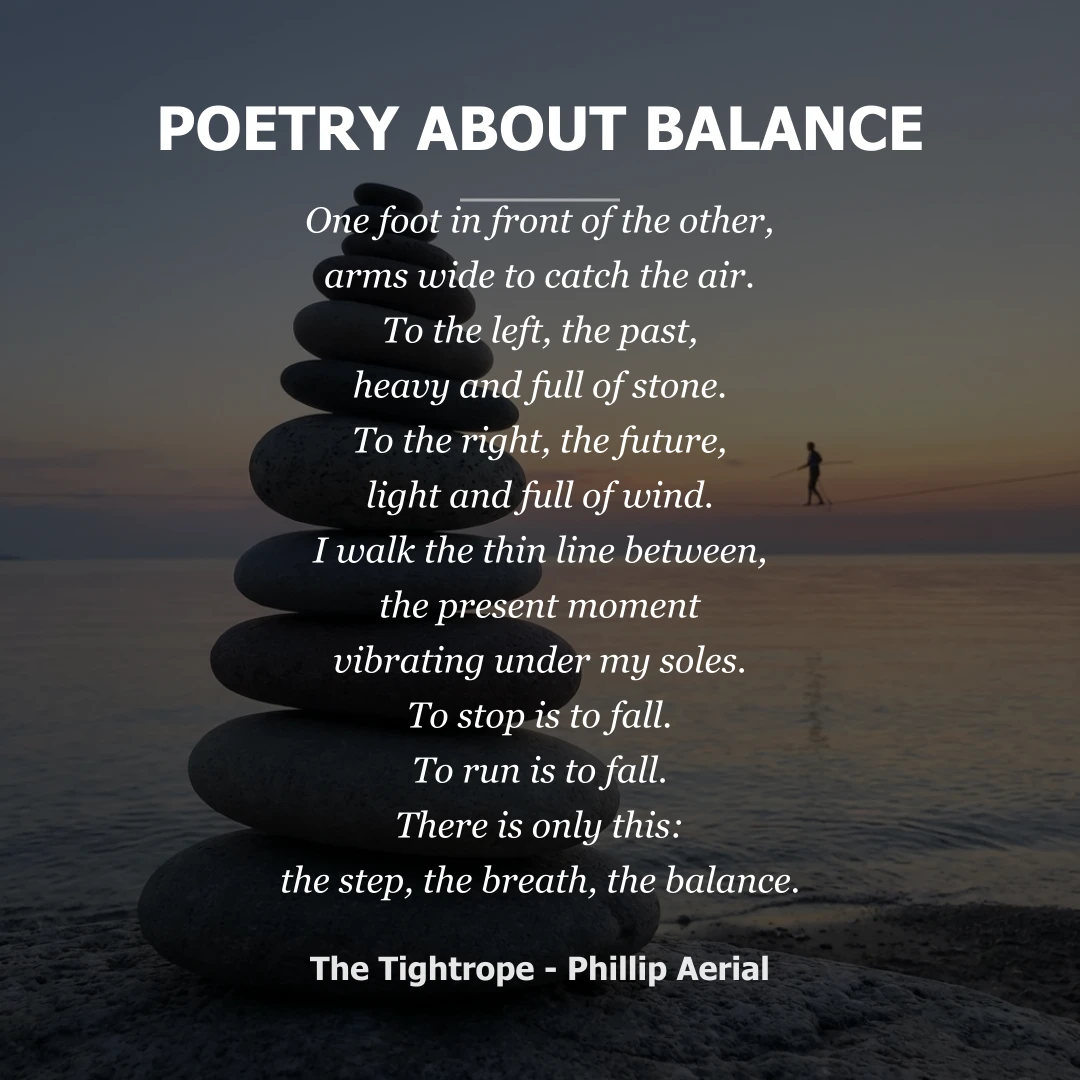 Poetry about Poetry About Balance - Social Card