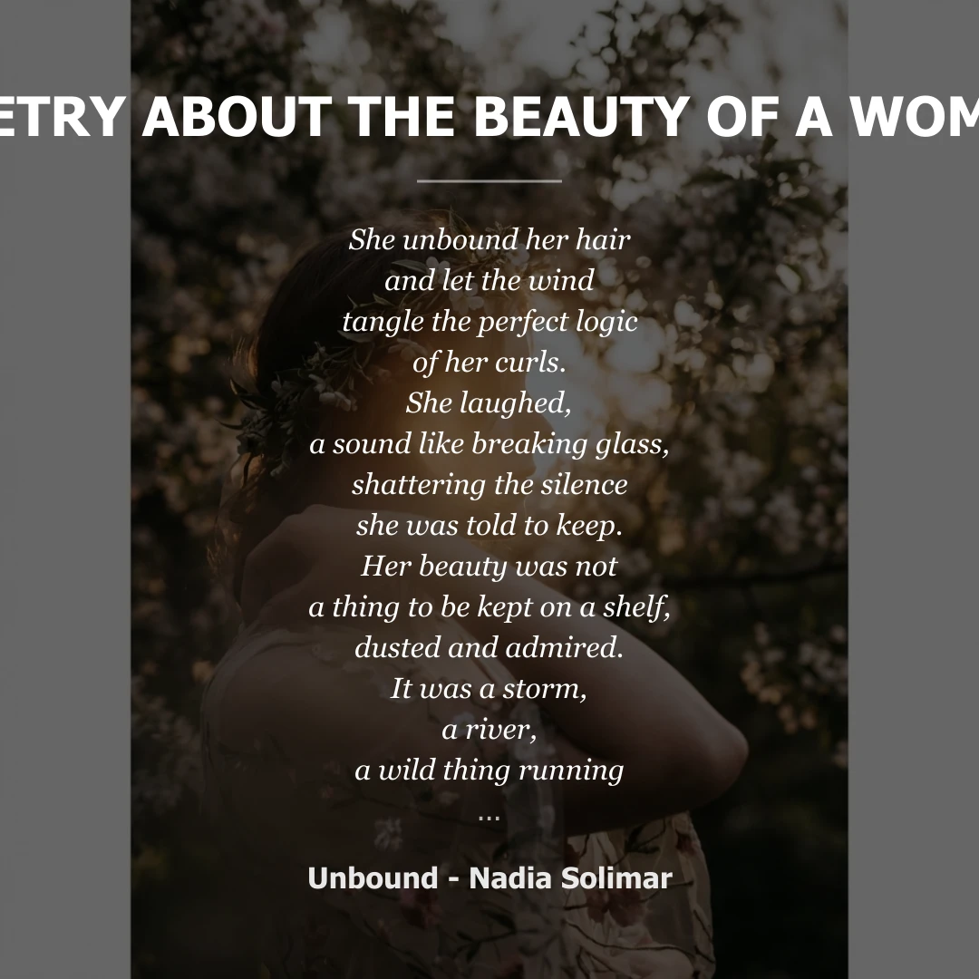 Poetry about Poetry About the Beauty of a Woman - Social Card