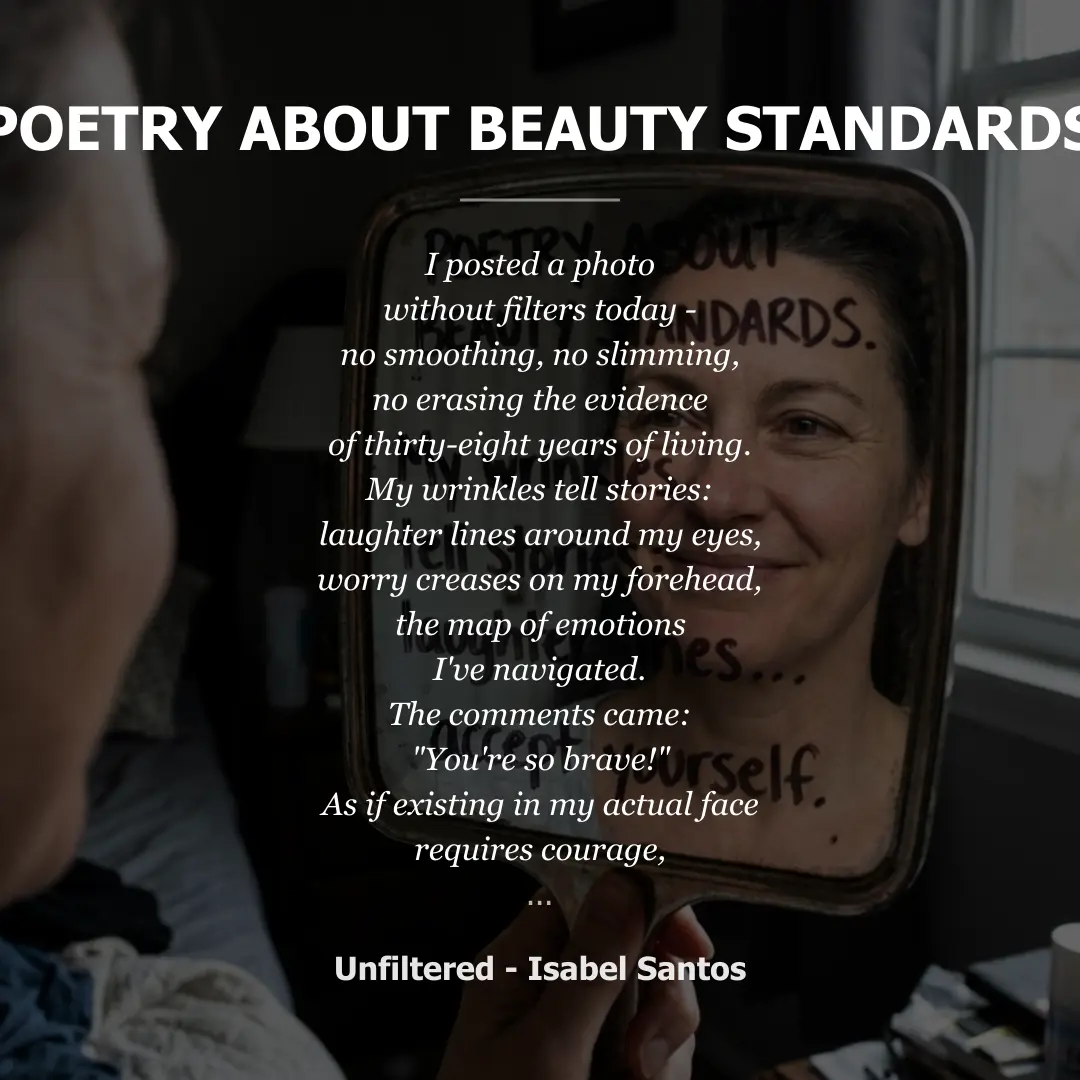 Poetry about Poetry About Beauty Standards - Social Card