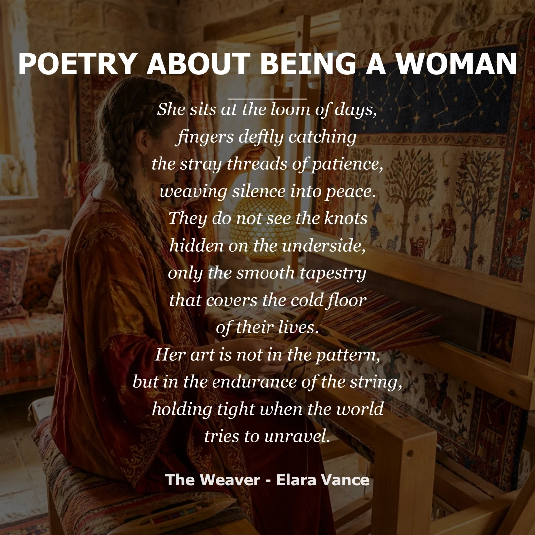 Poetry about Poetry About Being a Woman - Social Card
