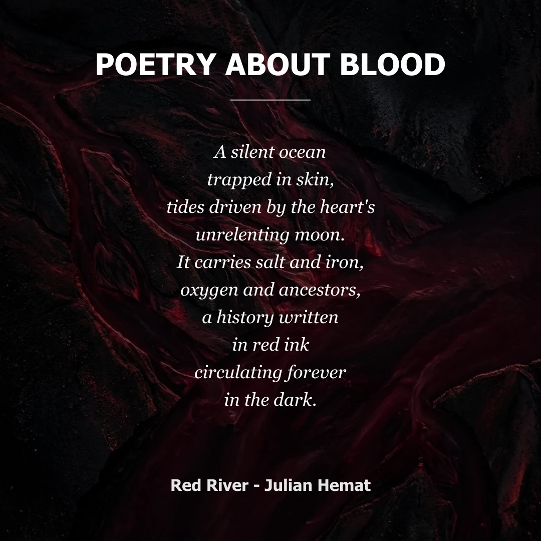 Poetry about Poetry About Blood - Social Card