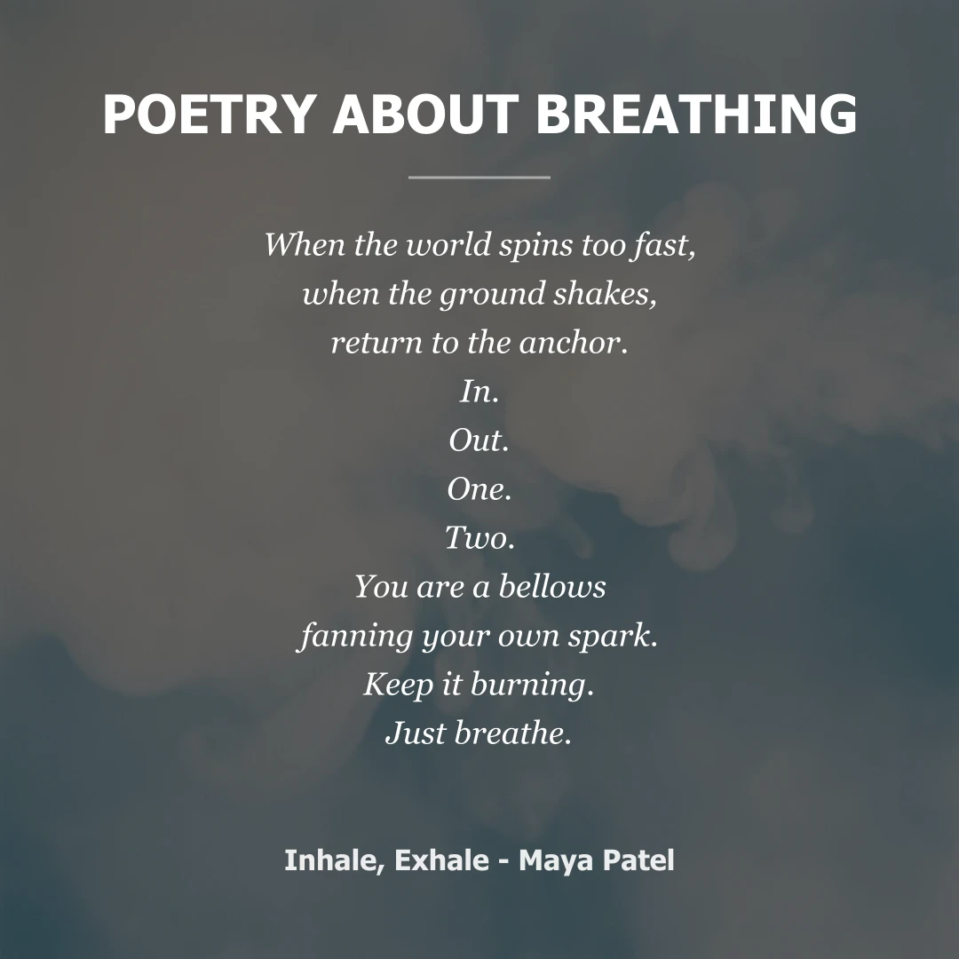 Poetry about Poetry About Breathing - Social Card