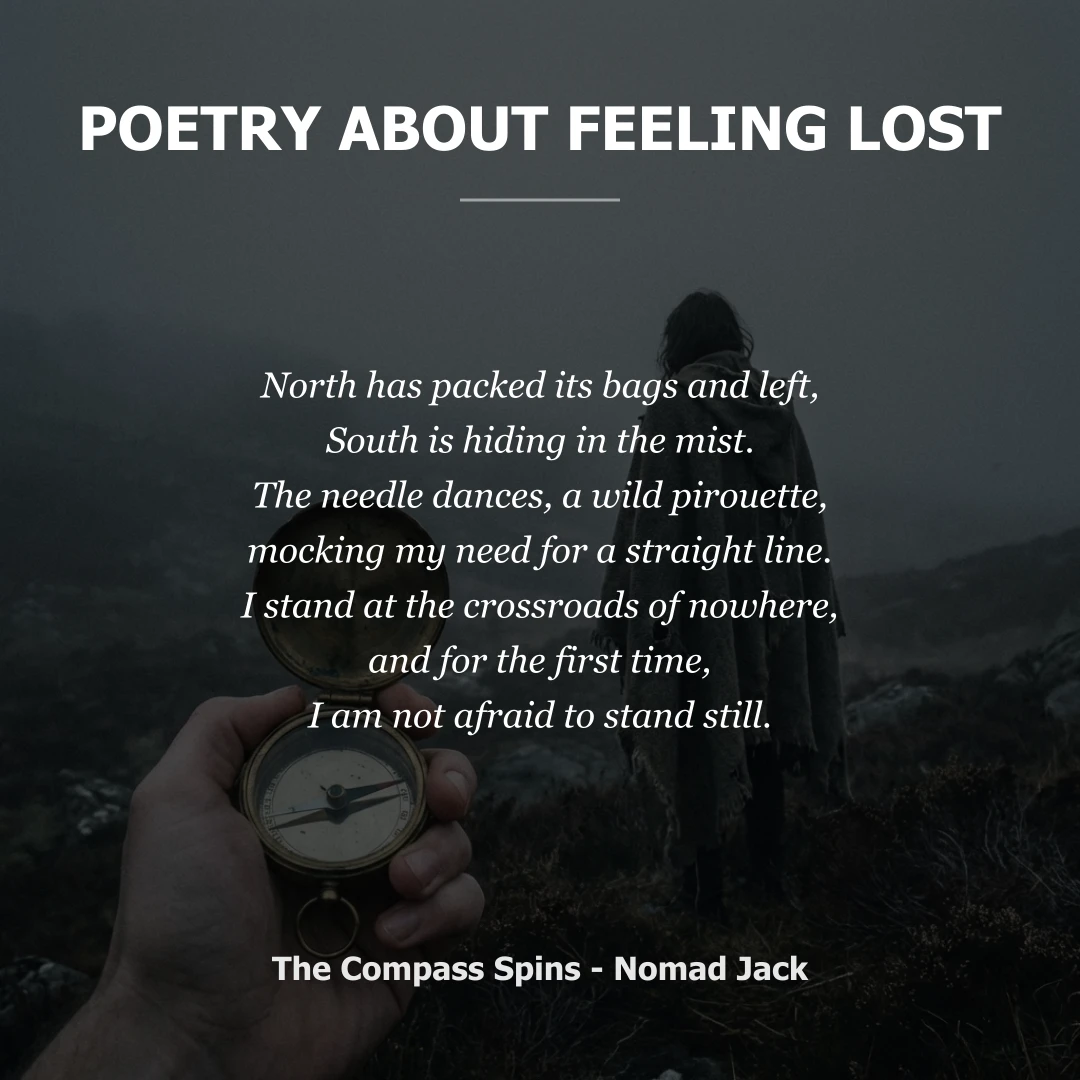 Poetry about Poetry About Feeling Lost - Social Card